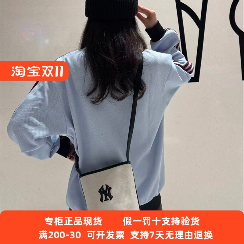 国内现货MLB男女26年新款时尚休闲百搭运动水桶单肩包3ABMB016N
