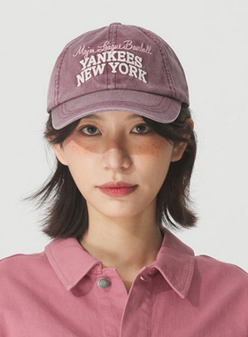 国内现货MLB男女25新款学院字母刺绣软顶运动鸭舌棒球帽3ACPV185N