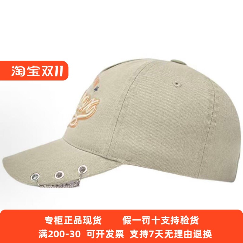 现货MLB男女26春夏新款设计感链条刺绣棒球帽鸭舌帽3ACPV206N