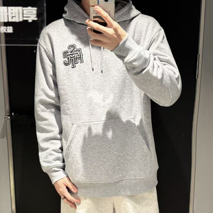 安踏加绒卫衣男冬季新款美式复古宽松加厚长袖运动上衣152548706N