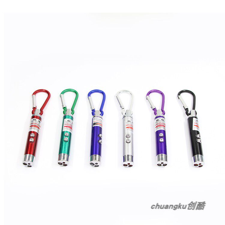 多功能逗猫激光笔三合一迷你礼品验钞检测灯便携防伪检测紫外线灯