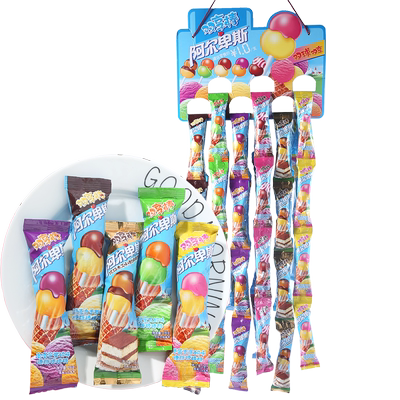 阿尔卑斯棒棒糖双享棒糖果48支小朋友礼物双棒挂板多种味网红零食