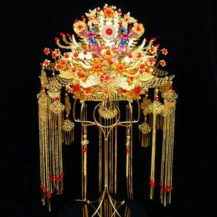 凤飞满天冠汉服婚嫁凤冠新款高端中式婚礼新娘头饰凤凰皇后大婚冠