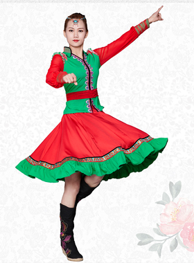 2019新款 红草莞儿原创蒙族演出舞服套装39007+59007