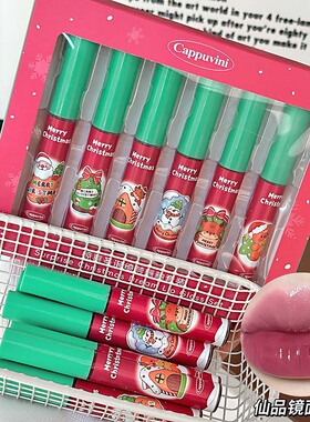 CAPPUVINI圣诞限量版唇釉 红色系水光镜面学生党平价国货节日礼物