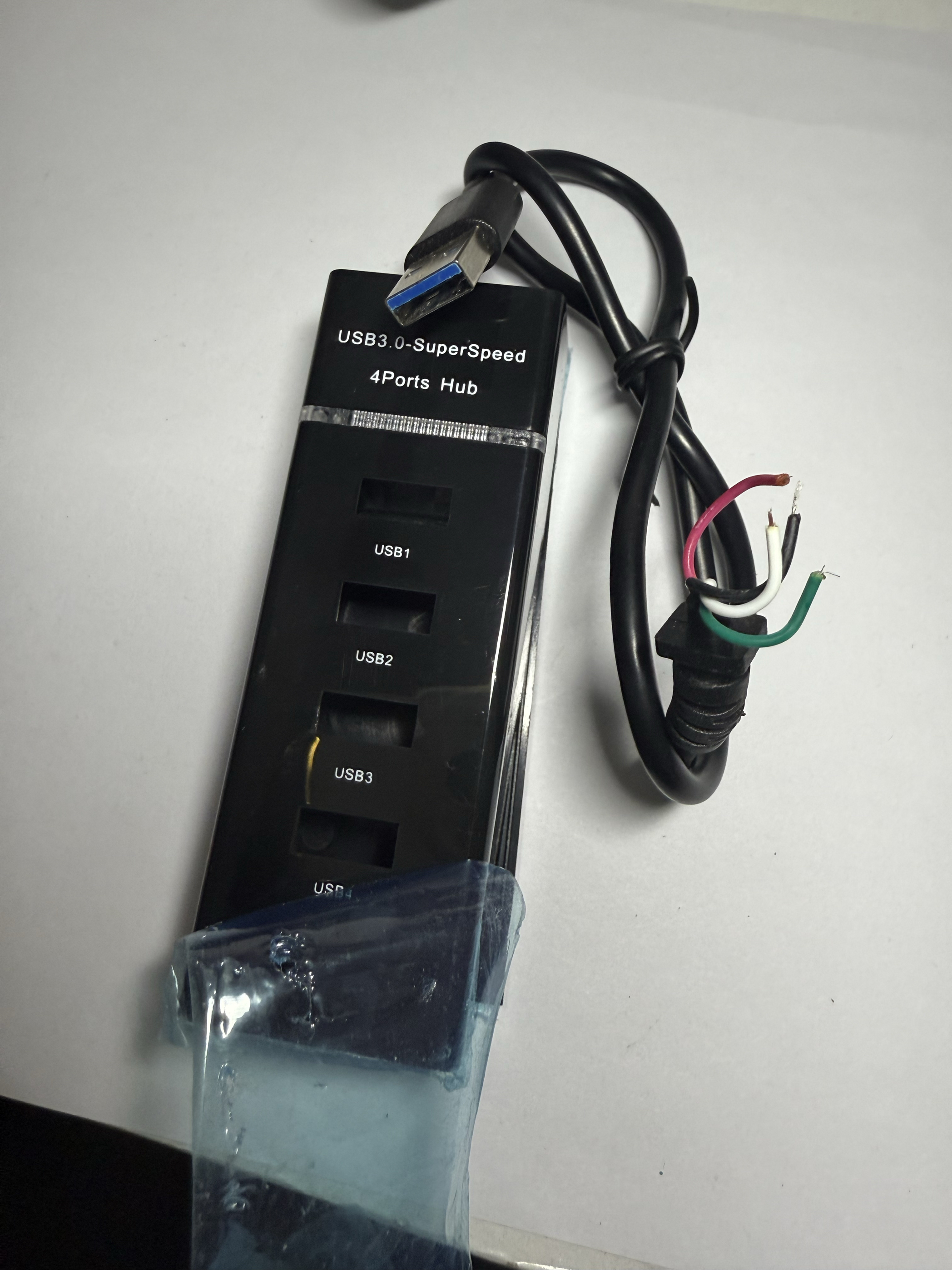 塑料壳配线  USB3.0扩展坞 多功能分线车载U盘键盘鼠标一拖四胶壳