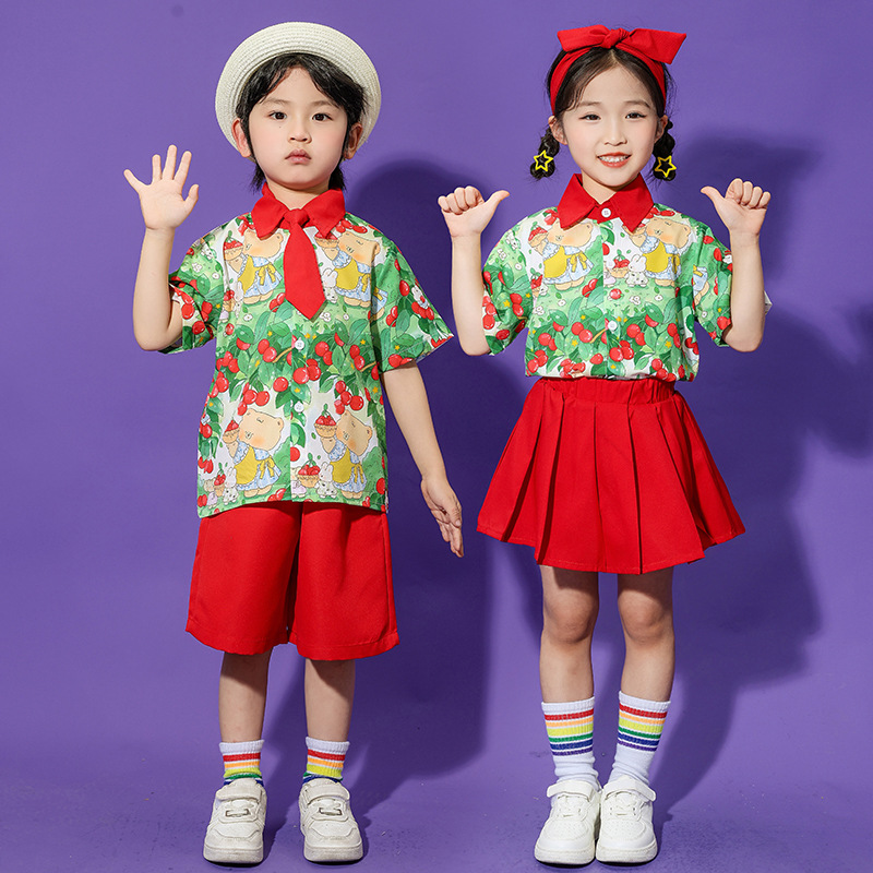 六一儿童演出服幼儿园可爱火车表演服小学生班服运动会啦啦队