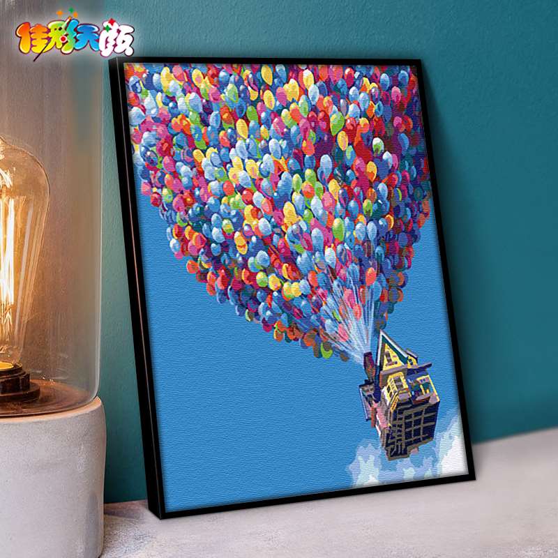 佳彩天颜diy数字油画卡通风景