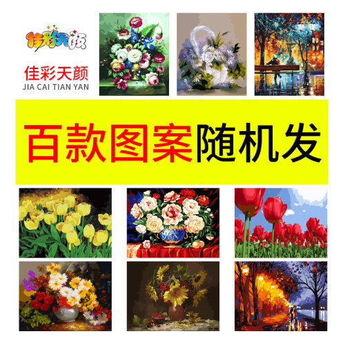 数字油彩画diy风景动漫卡通儿童