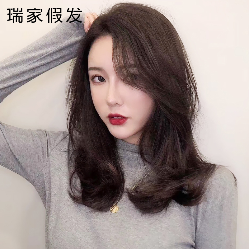 瑞家蕾丝假发女长发自然全头套式大波浪真发长卷发全真发套中短发 美发护发/假发 日常整顶假发 原图主图