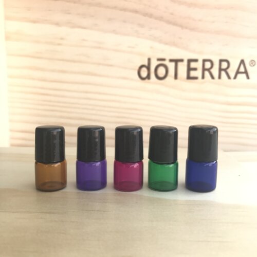 精油彩色迷你便携玻璃滚珠瓶