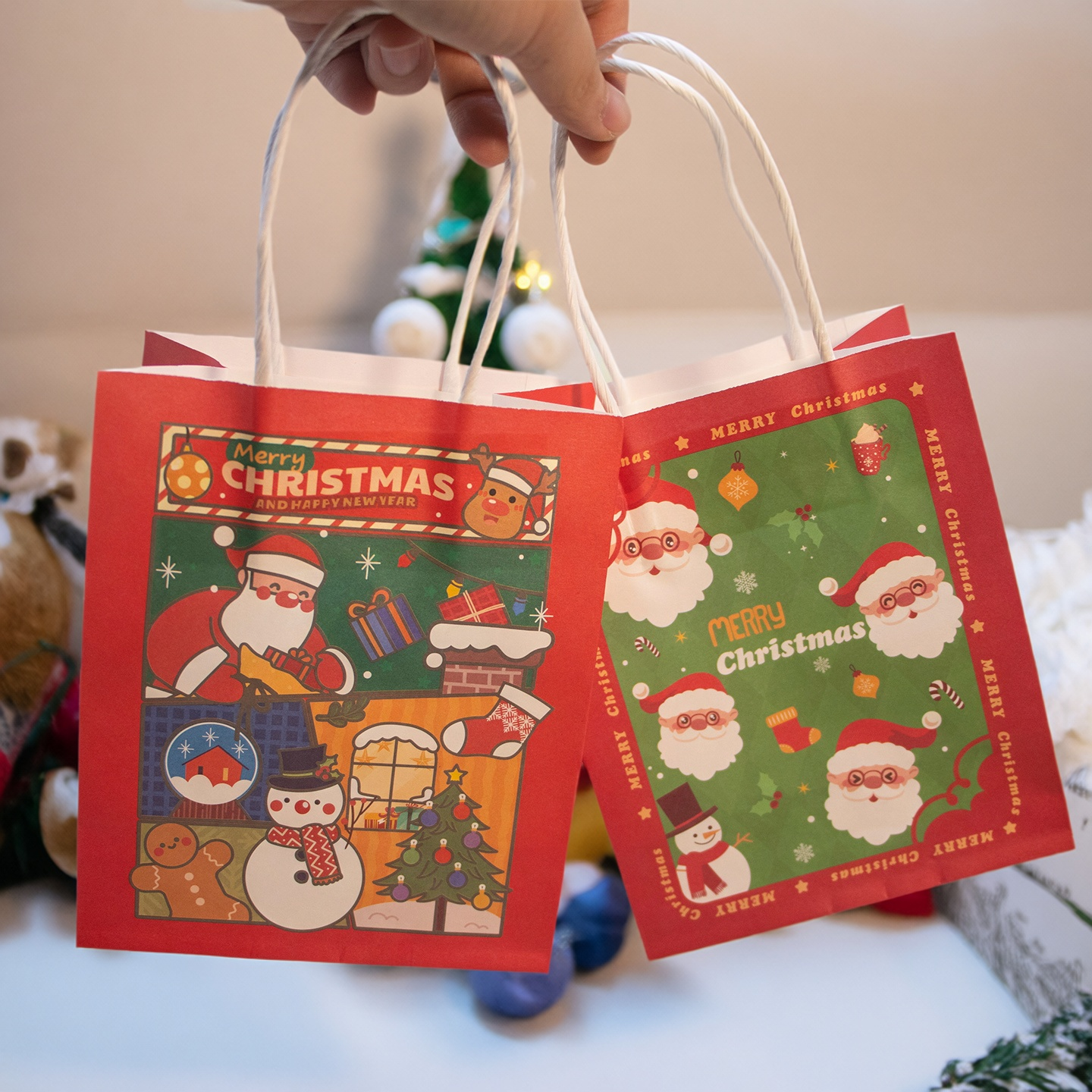 巨好看的圣诞礼品袋发货快