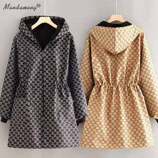 工作服 外套防风韩版 时尚 加绒罩衣女加厚保暖围裙厨房家用防污长袖