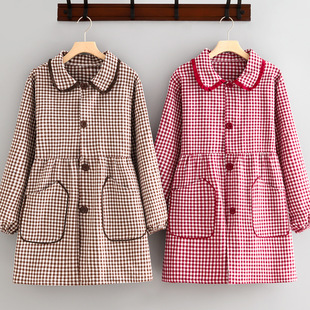 春秋新款长袖罩衣防污透气餐饮上班专用工作服厨房做饭家用护衣女