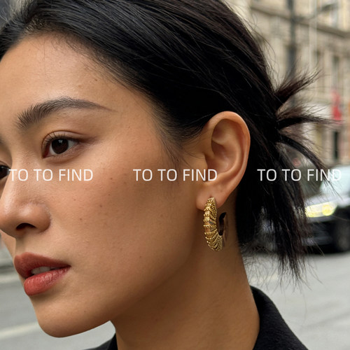 TO TO FIND 秋冬美拉德 | 木质金属链条个性耳环女度假风