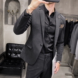 长期做S-7XL主推特价款男士纯色西服套装修身西装潮LJT105/P210，男装西服套装，电商A213