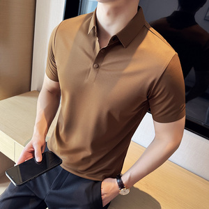 科技狠活~磁吸扣高级感垂感华夫格无痕polo衫薄款短袖PL2320-P63图片