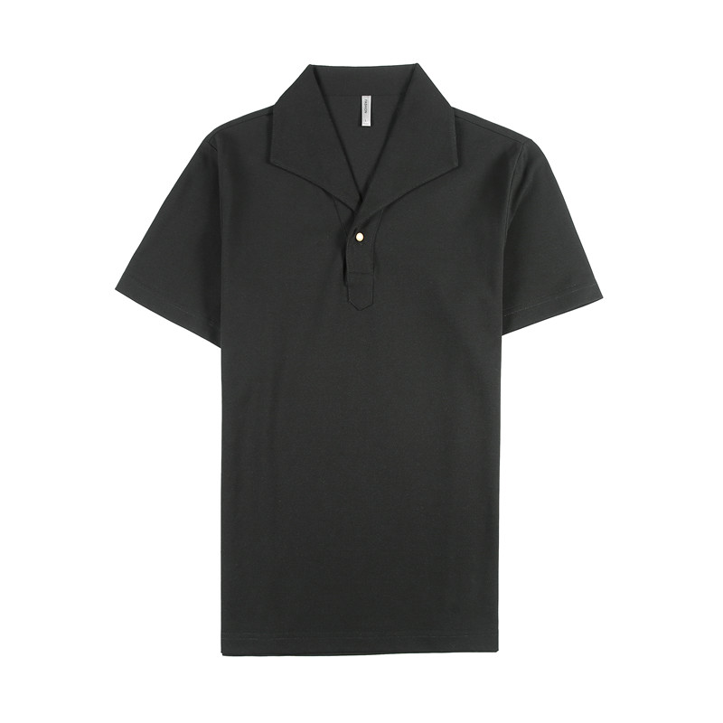 休闲polo衫男商务翻领修身T恤经典一片领短袖咖啡色PL2235-P63,男装T恤,电商A213