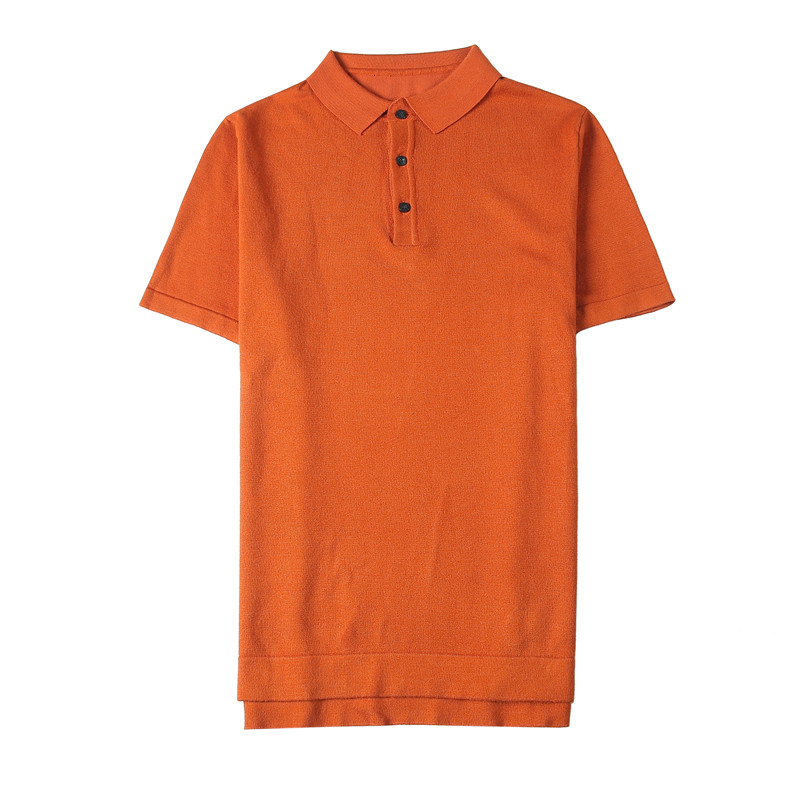夏季冰丝薄款翻领针织短袖T恤男带领保罗衫修身polo衫PL9716-P47,男装T恤,电商A213