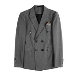 长期做双排扣西服外套男修身商务正装职业西装两件套LJT302-P225，男装西服套装，电商A213