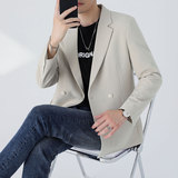 轻熟风单西外套韩版宽松休闲西服男潮流帅气垂感小西装DX17/P155，男装西服，电商A213