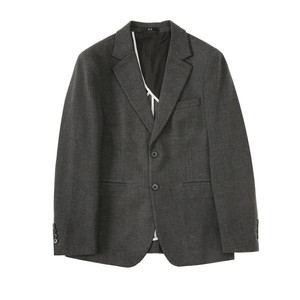 新增4XL~男士毛呢休闲西服外套潮流暗条纹妮子西服灰色DX912-P145图片