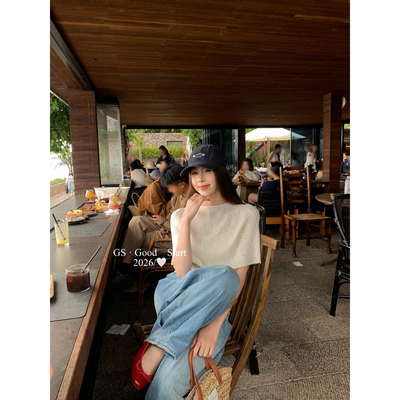 GS.GOOD START-丝面料不闷热夏季气质慵懒显瘦披肩+针织吊带套装