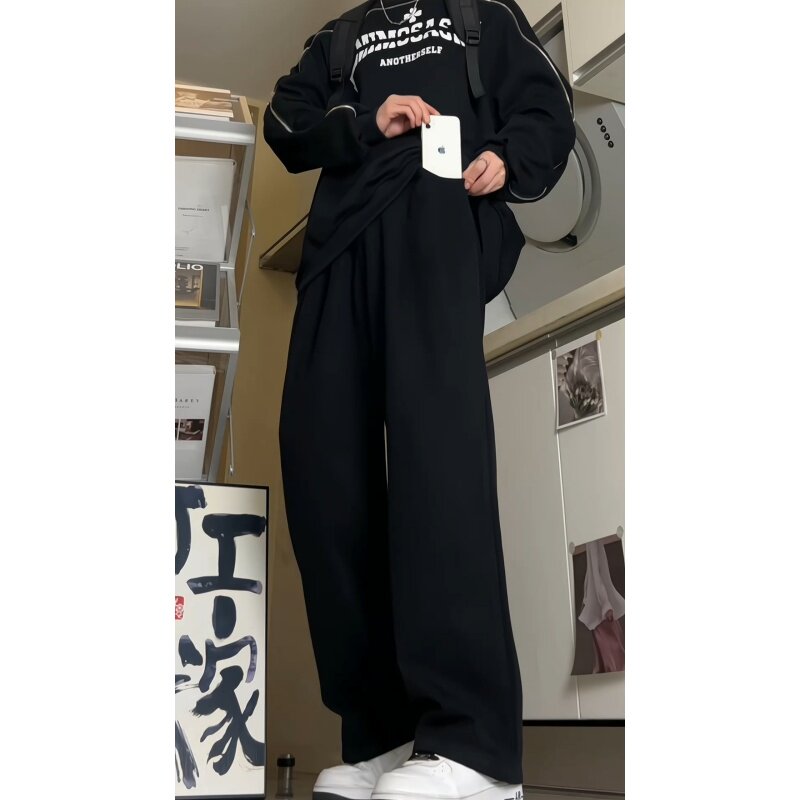 2026春季美式高街垂感男女宽松阔腿拖地长牛仔裤KS001P52控78,男装牛仔裤,电商B329