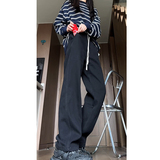 秋季美式复古水洗牛仔裤宽松直筒阔腿休闲长裤子KS330P40控58，男装牛仔裤，电商B329