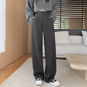 高品冬季加厚女泥料长裤休闲裤子WH6632P50特批没差价图片