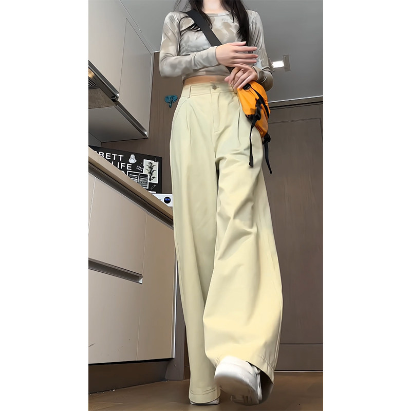 2026工装裤女秋设计感高腰直筒老钱风阔腿长裤WJ1623P60控88,男装工装外套,电商B329