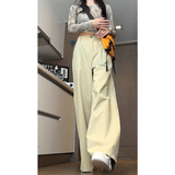 2026工装裤女秋设计感高腰直筒老钱风阔腿长裤WJ1623P60控88，男装工装外套，电商B329