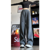 2025港风秋季美式中性工装裤男女同款宽松休闲裤子NP6219P42控68，男装工装外套，电商B329