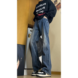 2025春季美式复古印花宽松牛仔裤水洗B329-KS859P52控78，男装牛仔裤，电商B329