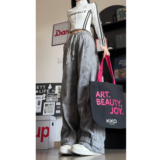 港风秋季美式中性工装裤男女同款宽松休闲裤子TJ086P48控69，男装工装外套，电商B329