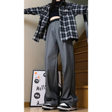 2026西装裤女气质窄版阔腿西裤宽松直筒裤子WJ8851P55控78，男装西服套装，电商B329