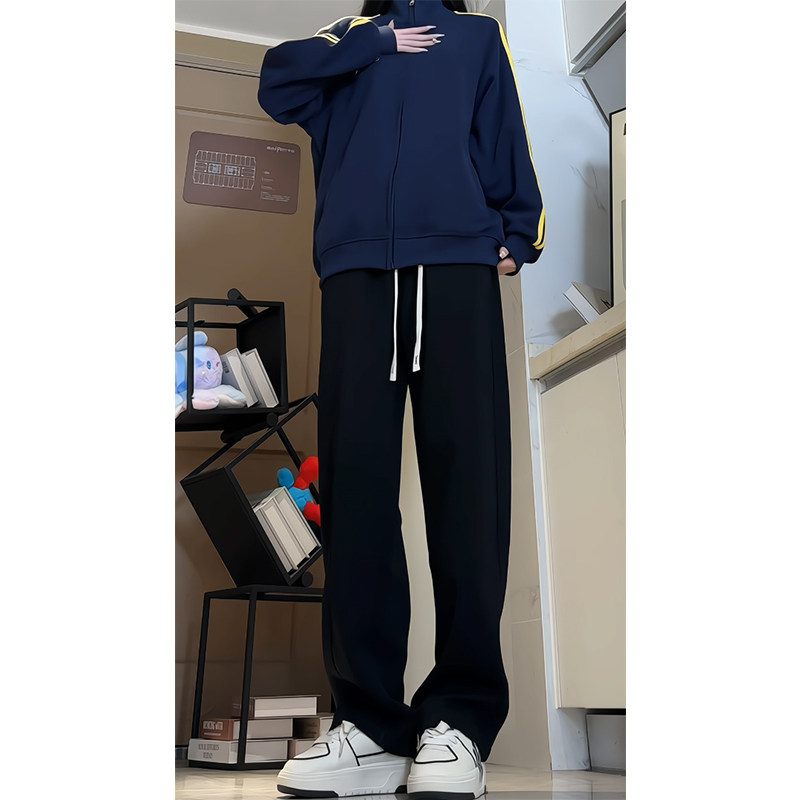 2025春季百搭运动裤休闲裤垂感阔腿卫裤B329-J669P45控68,男装休闲裤,电商B329