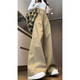 2026工装裤女秋设计感高腰直筒老钱风阔腿长裤WJ1623P60控88，男装工装外套，电商B329