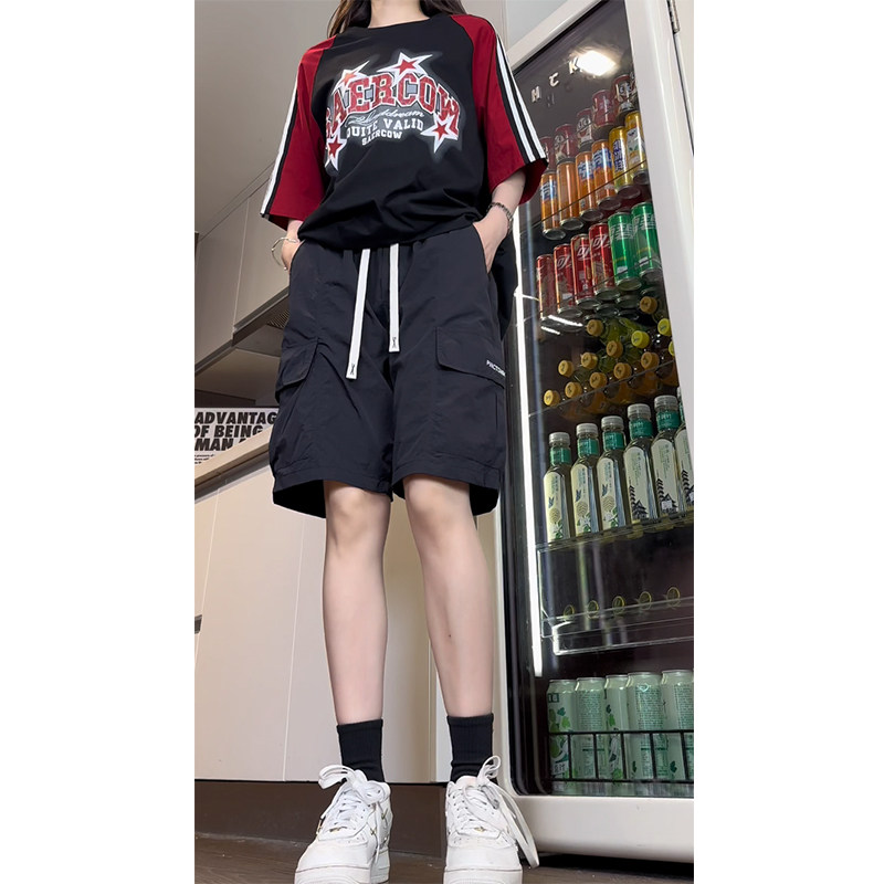 夏季速干爬山沙滩裤情侣五分裤子B329-DK673P35控49.99Q图片