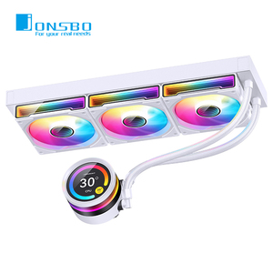 乔思伯TF2温度显示360水冷一体式CPU散热器IPS屏ARGB神光同步风扇