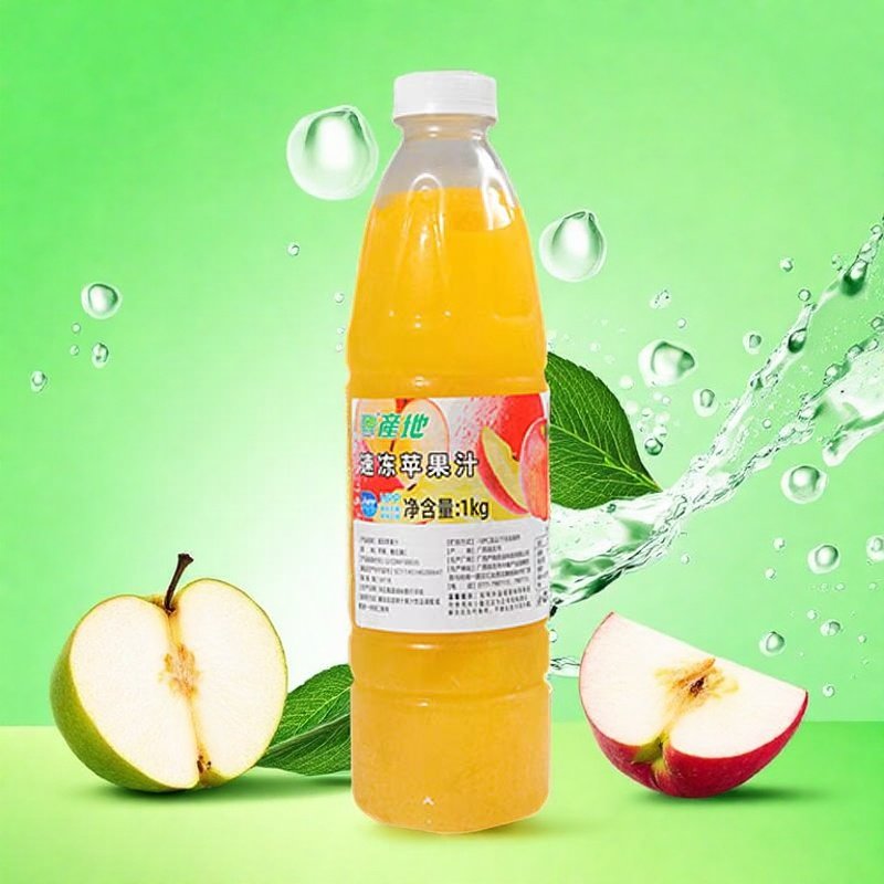 鲜友产地冷冻苹果汁HPP苹果原汁奶茶店商用鲜榨浓缩果汁饮料