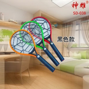 神雕电蚊拍家用可充电插电式强力大号苍蝇拍电池灭蚊拍电蚊子拍