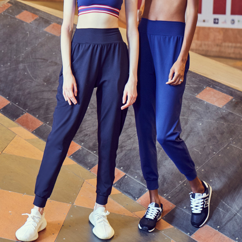 小溪家高腰轻薄速干哈伦九分长裤