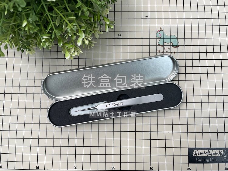 【米米酱】5号细胞夹黑头夹不锈钢套装粘土细节镊子