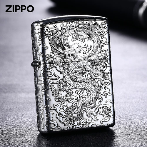 ZIPPO正品925纯银祥云龙专柜