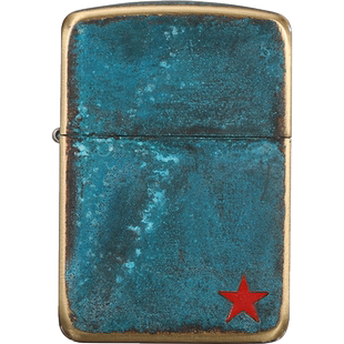 ZIPPO打火机1941复刻军机红五角星官网正品煤油防风正版定制送礼