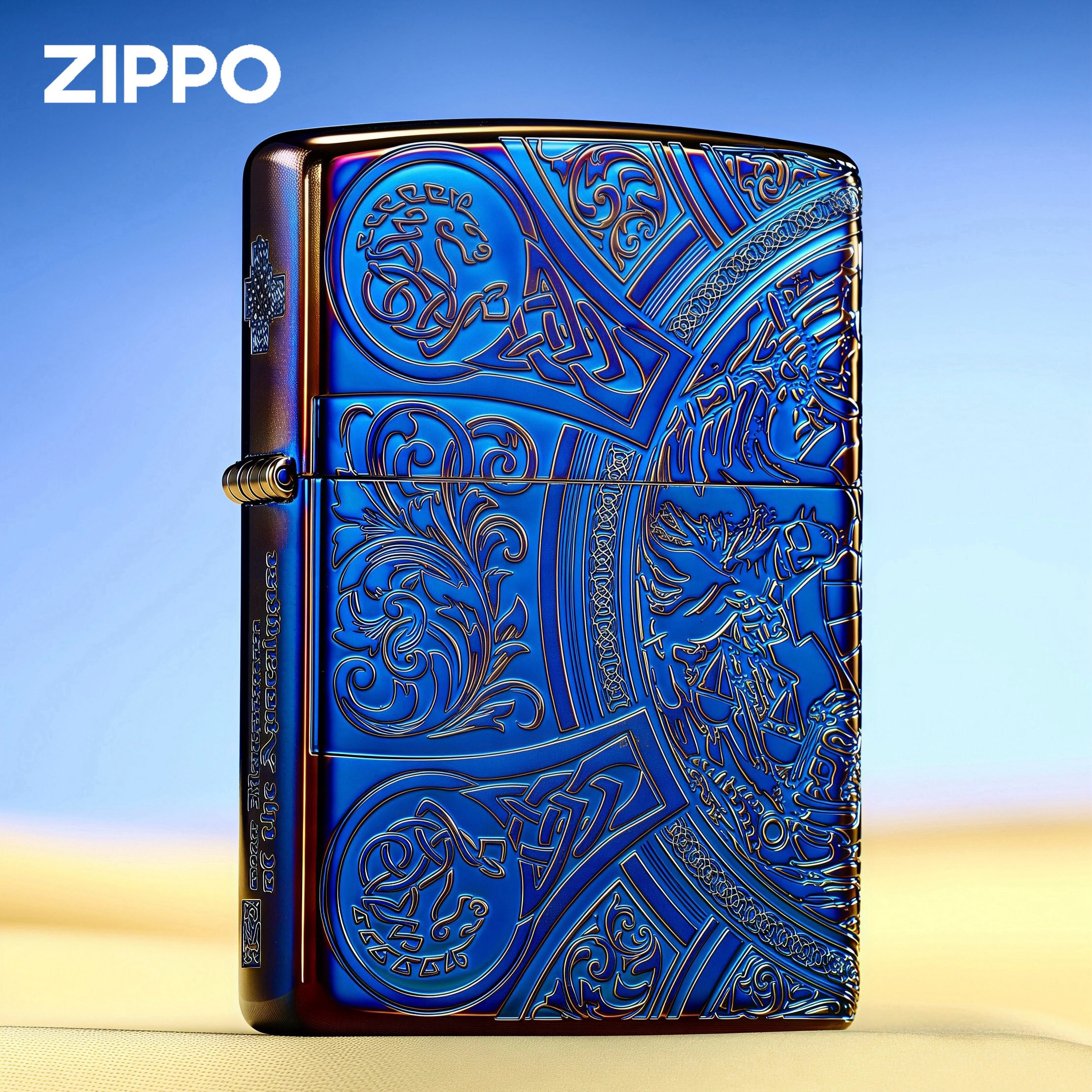 zippo打火机官方旗舰店正品熏金天启四骑士煤油防风外壳男士礼物