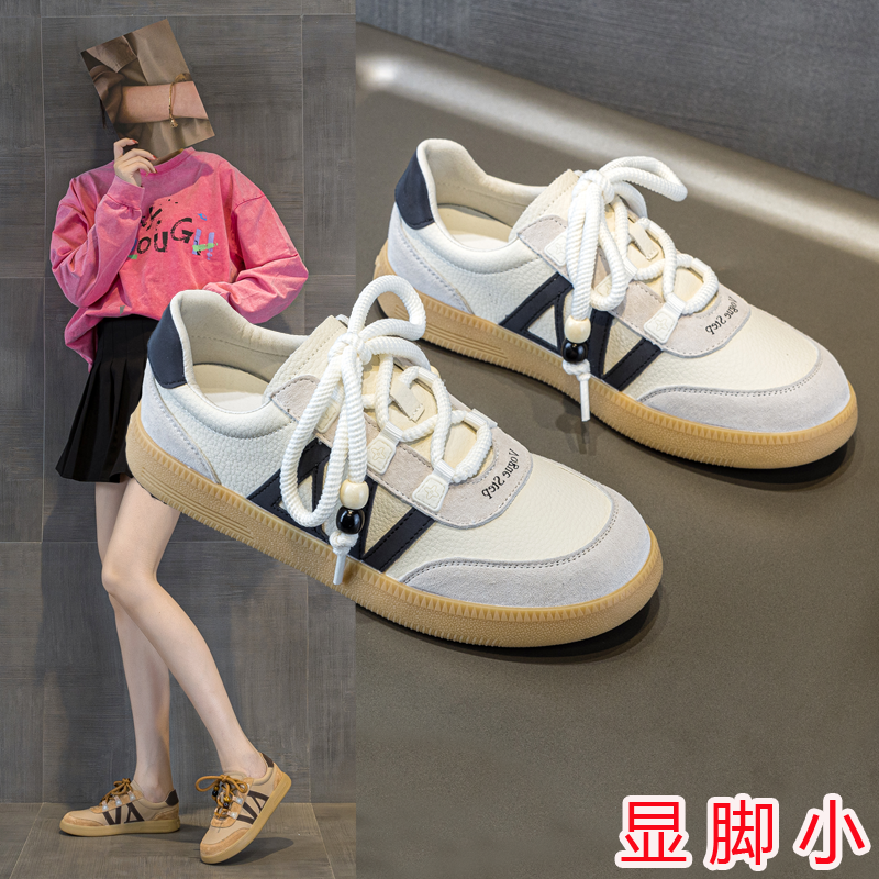 鞋子女鞋百搭学生平底德训鞋小众