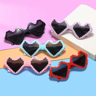蛋仔派对蹦迪像素墨镜搞怪沙雕马赛克爱心眼镜美金转动眼睛太阳镜