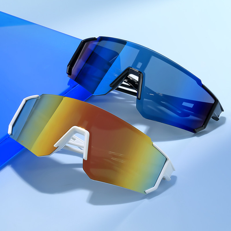 欧美时尚酷炫运动骑行太阳镜户外防晒护目防风潮流男女士跨境墨镜